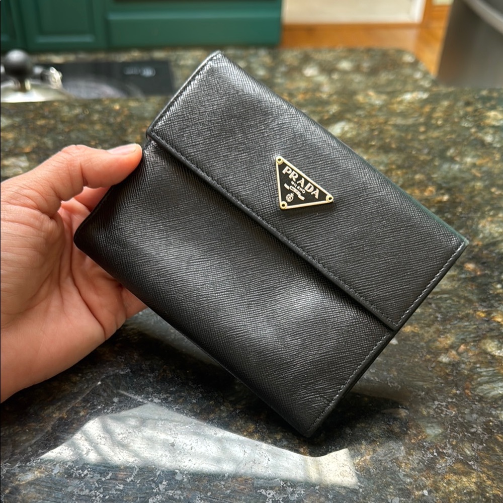 Prada Black Leather Wallet